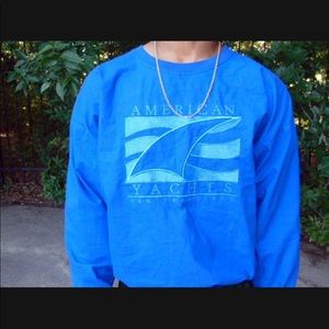 American yachts crewneck